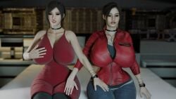2girls 3d ada_wong ass_bigger_than_head big_ass big_breasts big_thighs breasts breasts_bigger_than_head capcom chest claire_redfield curvaceous curvy curvy_figure female hips huge_ass huge_breasts huge_thighs large_ass large_breasts large_thighs light-skinned_female light_skin mature mature_female resident_evil resident_evil_2 resident_evil_2_remake resident_evil_4 sharkdudegta slim_waist thick thick_hips thick_legs thick_thighs thighs thighs_bigger_than_head voluptuous waist wide_hips