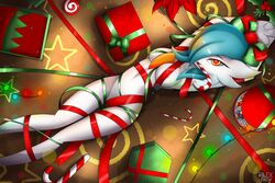 3:2_aspect_ratio anthro bondage bound_legs bound_wrists candy_cane censored christmas convenient_censoring gag gagged gardevoir gen_3_pokemon green_hair high_resolution improvised_gag large_filesize nude pokémon_(species) pokemon pokemon_(species) pokemon_species restrained ribbon ribbon_bondage ribboned_body rilex_lenov shiny_gardevoir shiny_pokemon very_high_resolution yellow_eyes