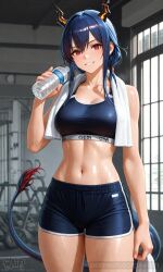 artist:waifi arknights ch'en_(arknights) 1girl solo breasts large_breasts nipples areolae ass pussy nude completely_nude uncensored nsfw hentai blush curvy thick_thighs wide_hips thighs navel long_hair looking_at_viewer smile seductive open_mouth full_body high_resolution highly_detailed simple_background rule34 ai_generated patreon