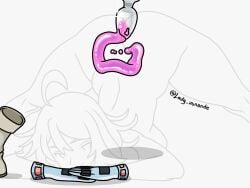ass boku_no_hero_academia boots butt butt_plug_in_ass completely_naked completely_naked_female completely_nude completely_nude_female enema female gloves hagakure_tooru hagakure_tooru_(invisible) i_can't_believe_it's_not_feces invisible invisible_girl jack-o_pose jelly jelly_enema jelly_scat jewel_buttplug jewelry lady_ironande long_hair my_hero_academia plug_(sex_toy) pseudo_scat unusual_scat x-ray