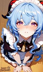 artist:pinkbunnies genshin_impact ganyu_(genshin_impact) 1girl solo breasts large_breasts nipples areolae ass pussy nude completely_nude uncensored nsfw hentai blush curvy thick_thighs wide_hips thighs navel long_hair looking_at_viewer smile seductive open_mouth full_body high_resolution highly_detailed simple_background rule34 ai_generated patreon