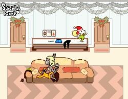 1boy 1girls 2026 2d 2d_animation accurate_art_style age_difference animated animated_gif anthro antlers ass ass_on_face balls big_penis blonde_hair brown_body brown_fur brown_hair carol_holiday couch deer deltarune deltarune_chapter_4 digital_media_(artwork) duo female gif hair handjob hi_res human interspecies kris_(deltarune) male male/female mammal new_world_deer penis pixel_(artwork) pixel_animation pixel_art pixelated reindeer sex short_hair sitting_on_face sofa sprite suicidalpixel tagme training undertale_(series) yellow_body