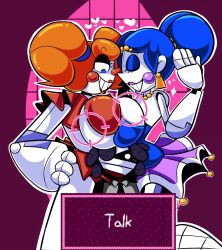 1boy 1boy2girls 2026 2d 2d_(artwork) 2d_artwork 2girls 2girls1boy alternate_version_at_source animatronic animatronic_female animatronic_girl animatronics baby_(fnafsl) ballora ballora_(fnafsl) big_breasts blue_eyes blue_hair boy_saltiest breasts breasts_squeezed_together circus_baby circus_baby_(fnaf) dark-skinned_male dark_skin female five_nights_at_freddy's five_nights_at_frickbears five_nights_at_frickbears_3 human jeremy_fitzgerald jeremy_fitzgerald_(fnaf) jeremy_fitzgerald_(frickbears) male male/female multiple_girls mysaltisexposed red_hair robot robot_girl robot_humanoid straight white_body white_eyes 2026s 2girls1boys 1boy1girls 1boys 1male2females 2females 2females1male 2female digital_media_(artwork) digital_drawing_(artwork) digital_media digital_painting_(artwork) digital_art digital_drawing digital_painting video_games scottgames fnaf human_male male_human male_human/female_humanoid hair closed_eyes teeth twintails twintails_(hairstyle) orange_hair eyeshadow eye_shadow blue_eyeshadow blue_eye_shadow smile smiling smiling_at_viewer brown_hair earrings earring redhead redhead_female white_skin heart hearts hearts_around_head heart_symbol sister_location five_nights_at_freddy's:_sister_location skirt purple_skirt english_text english text dialogue english_dialogue vibrant_colors vibrant_hair