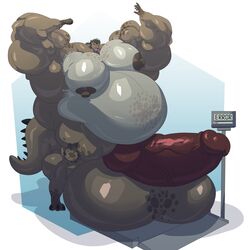 abs balls biceps cerulien47 furry furry_only hyper hyper_balls hyper_genitalia hyper_penis hyper_testicles male muscles muscular muscular_arms muscular_legs muscular_male muscular_thighs nipples pecs penis testicles veins