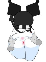 ass asshole big_ass cassettedream devil_tail dream-cassette hoshime kuromi muffler pussy sanrio scarf