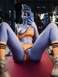 widowmaker from blizzard entertainment by greengiant3d