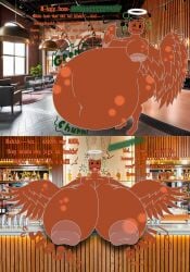 abdominal_bulge absurd_res after_glow afterglow alcohol ambiguous_gender ambiguous_prey angels_envy anthro anthro_pred areola back_wings bar bar_counter belly belly_overhang beverage big_belly big_breasts big_butt blissful blissful_mouth bourbon_(drink) breast_expansion breasts brewery brown_liquid bubble bulge burping burping_while_talking butt churn churning comic comic_panel container counter cup detailed_background dialogue digestion digestion_noises drinking_glass drunk drunk_bubble drunk_pred dull_eyes euphoria expansion exposed_areola exposed_belly exposed_chest fatal_vore female female_pred flirting flirting_expression flirting_look flirting_pred flirting_with_viewer food food_creature for_a_head front_view fun_fact glass glass_container glass_cup glug golden-brown_liquid growling grrr halo hand_on_breast hand_on_own_breast hi_res huge_belly huge_breasts lethargy liquid liquid_body living_cup living_glass lowball_glass mandro22 mixed_media moan motion_lines muffled muffled_scream muffled_screaming muffled_sounds muffled_speech multiple_pred multiple_prey navel nipple_slip nude nude_anthro nude_female nude_pred obese obese_anthro obese_fwmale object_creature object_head onomatopoeia overweight overweight_anthro overweight_dwmale particles photo_background photography_(artwork) portrait presenting presenting_breasts profanity rumbling_stomach same_size_vore satisfaction satisfied satisfied_look sequence slosh sloshing sloshing_belly sloshing_breasts slurring smug smug_face solo sound_effects speech_bubble substance_intoxication talking_to_another talking_to_viewer text thick_thighs three-quarter_portrait three-quarter_view tired_eyes tongue tongue_out tuft two_panel_image unseen_prey unwilling_prey vore vore_sequence weight_gain willing_pred wing_tuft wings