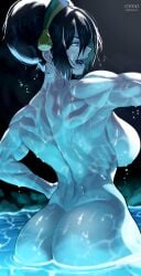 1girls athletic_female avatar_the_last_airbender back_view bathing big_ass big_breasts completely_nude female_focus female_only fit_female hair_ornament human human_female large_breasts light-skinned_female mature_female mendo0821 muscular muscular_female muscular_thighs nickelodeon nickelodeon_animation_studio nude shiny_skin side_view slim_waist solo solo_female the_legend_of_aang toph_bei_fong wet wide_hips
