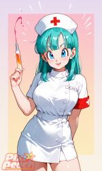 artist:pixipeach dragon_ball bulma 1girl solo breasts large_breasts nipples areolae ass pussy nude completely_nude uncensored nsfw hentai blush curvy thick_thighs wide_hips thighs navel long_hair looking_at_viewer smile seductive open_mouth full_body high_resolution highly_detailed simple_background rule34 ai_generated patreon