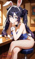 artist:pixipeach genshin_impact mona_(genshin_impact) 1girl solo breasts large_breasts nipples areolae ass pussy nude completely_nude uncensored nsfw hentai blush curvy thick_thighs wide_hips thighs navel long_hair looking_at_viewer smile seductive open_mouth full_body high_resolution highly_detailed simple_background rule34 ai_generated patreon