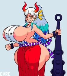 anime anime_girl big_breasts evrc female female_only hourglass_figure huge_ass huge_breasts one_piece tagme thick thick_ass thick_hips thick_thighs yamato_(one_piece)