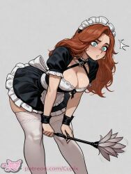 artist:cupix league_of_legends miss_fortune 1girl solo breasts large_breasts nipples areolae ass pussy nude completely_nude uncensored nsfw hentai blush curvy thick_thighs wide_hips thighs navel long_hair looking_at_viewer smile seductive open_mouth full_body high_resolution highly_detailed simple_background rule34 ai_generated patreon
