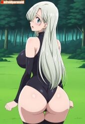 elizabeth_liones nanatsu_no_taizai seven_deadly_sins the_seven_deadly_sins white_hair ass_focus busty big_breasts large_breasts huge_breasts ass fat_ass big_ass large_ass huge_ass butt big_butt voluptuous curvy female female_only waist hips wide_hips legs cute thick_thighs thick_ass narrow_waist slim_waist aindroidparanoid ai_generated tagme 1girls breasts hi_res human hair