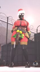 1futa 3d animated balls bell bodysuit breasts christmas erection_under_clothes fempyro futa_only futanari gas_mask gif gloves holidays latex mistletoe penis pyro pyro_(team_fortress_2) santa_costume santa_hat snow solo solo_focus source_filmmaker tappysfm team_fortress_2 thighhigh_boots valve winter