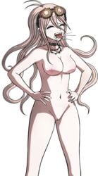 1girls accurate_art_style blonde_hair breasts choker danganronpa danganronpa_v3 edit female female_focus female_only iruma_miu kosine1777 laugh laughing light-skinned_female light_skin naked nipples nude nude_female nude_filter open_mouth pink_nipples pose posing shaved_pussy smooth_skin solo solo_female solo_focus sprite sprite_edit standing