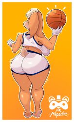 1girls 2d anthro ass ass_focus back_view big_ass big_breasts big_butt big_thighs big_titties breasts bunny_ears bunny_girl bunny_tail butt_focus clothing curvaceous curvaceous_female curvaceous_figure curvy curvy_figure curvy_hips digital_media female female_only furry furry_female furry_only lola_bunny looney_tunes mr_mapache solo yellow_fur yellow_hair