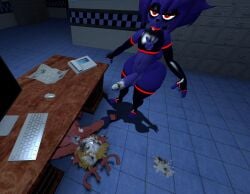1female 1futa 3d anthro bonnie_(cally3d) bonnie_(fnaf) cally3d cum_on_face cum_on_penis deltarune female femboy five_nights_at_freddy's futanari intersex jplecf male noelle_holiday penis