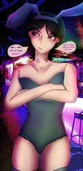 black_hair bunny_ears bunnysuit club green_clothing nam-gyu namgyu squid_game stripper stripper_clothes suggestive thangyu_ship