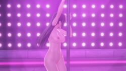 big_breasts black_hair eiyuu_densetsu emilia kai_no_kiseki nightclub pole_dancing strip_club stripper_pole tagme video