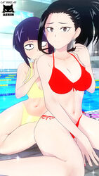 3d bikini catburglaraerin koikatsu kyoka_jiro momo_yaoyorozu my_hero_academia pool