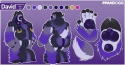 animal_genitalia anthro anus arm_hair backsack ball_tuft balls belly belly_hair big_anus big_balls big_belly big_butt big_nipples big_sheath body_hair bovid butt caprine chest_hair cloven_hooves david_greenwood ear_piercing eyewear fangs flaccid floppy_ears gaping_sheath gauged_ear genitals glasses goat hairy happy_trail hi_res hooves horn huge_anus huge_balls huge_sheath hyper hyper_balls hyper_genitalia intersex leg_hair long_ears looking_at_viewer male maleherm mammal model_sheet moobs nipple_piercing nipple_ring nipples nonbinary_(lore) overweight overweight_intersex overweight_male overweight_maleherm pawpads penis piercing ppandogg puffy_anus purple_body red_eyes ring_piercing saggy_balls scut_tail sheath short_tail simple_background smile solo standing tail teats teeth tuft udder_balls udders vulva
