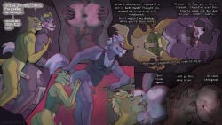 anal angry anthro anus armpit_hair athletic athletic_anthro athletic_male balls bodily_fluids body_hair bottomless bottomless_anthro bottomless_male canid canine canis clothed clothing comic crying dipstick_tail disgust dripping duo english_text failed_attempt forced fox fox_mccloud genital_fluids genitals hand_on_head hi_res low-angle_view male male/male mammal markings muscle_shirt musk musky_anus nintendo oral paws penis perineum precum precum_drip pubes rape rimming sex shocked spikysketches star_fox tail tail_markings tears text vein veiny_penis verbal_degradation wolf wolf_o'donnell worm's-eye_view