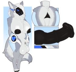 absurd_res animal_genitalia animal_penis anus big_breasts black_nipples black_penis breasts equine_genitalia equine_penis flared_penis fur futanari genitals gynomorph heart_symbol hi_res hybrid_genitalia hybrid_penis intersex knot knotted_equine_penis knotted_penis machine model_sheet nipples penis protogen sheath solo thick_thighs triangle_anus vena_(nbtrok) vulpevex
