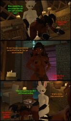 3d_(artwork) absurd_res alejandra_(atoastedorange) all_fours anal_beads anthro antlers ball_gag bdsm begging black_body black_border black_fur black_hair bodily_fluids border bound bovid breasts breath breed_me brown_body brown_fur buttplug candle caprine clothed clothing comic dialogue digital_media_(artwork) dominant dominant_male drooling edging english_text female fuck_bench fur gag garter_belt garter_straps genital_fluids genitals goat green_eyes group hair hi_res highlights_(coloring) horn hot_dogging impregnation_request jackalope lagomorph lingerie lube_bottle male male/female mammal mars_(monsoon_perfected) monsoon_perfected nipples onomatopoeia orange_eyes panties penis plug_(sex_toy) rabbit_vibrator red_eyes red_highlights saliva sex sex_toy shaking sound_effects submissive submissive_female tail tail_motion tailwag tattoo text topless tremble_spikes trembling trio underwear vaginal_fluids vaginal_fluids_on_leg venus_(monsoon_perfected) vibrator wand_vibrator white_body white_fur white_hair