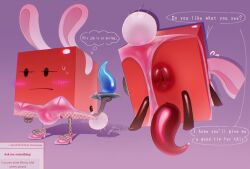 1male anus battle_for_dream_island bfb bfdi bfdia blocky_(bfdi) bunnysuit darkened_genitalia male object_show object_show_community object_shows osc penis presenting presenting_anus presenting_hindquarters tentacle tentacle_penis