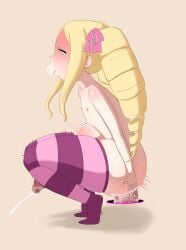 1futa ambiguous_penetration ass beatrice_(re:zero) big_ass big_butt big_penis blonde_hair cum cum_bubble cum_inflated_belly cum_inflation cum_inside cum_while_penetrated cumflated cumflated_belly cumflation curisu drill_hair ejaculation ejaculation_while_penetrated futasub hands-free handsfree_ejaculation huge_cock huge_penis inflation large_ass large_penis legwear long_hair naked nude penis portal portal_sex re:zero_kara_hajimeru_isekai_seikatsu squatting stomach_bulge striped_legwear striped_thighhighs thighhighs twintails