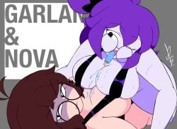 2026 2girls breasts female female_only garlan_(haxxar) oc original_character popsicle popsicle_in_mouth sling_bikini tagme tagme_(artist) tagme_(character) thighs