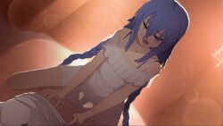 1boy 1girls animated blue_hair clothed_sex clothing cowgirl_position fray_(fray_arts) moaning mushoku_tensei roxy_migurdia see-through_clothing sex sound tagme uncensored vaginal_penetration video
