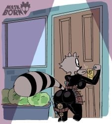 1girls 2026 anthro anthro_female anthro_only ass breasts diegutan female female_only furry furry_female furry_only latex latex_clothing latex_suit lockpick lockpicking oc original_character tagme thighs uva_the_raccoon