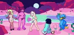 2026 absurd_res aliasing ambiguous_gender andromorph anthro antlers areola arm_tuft armpit_hair avian ball balls beach beach_ball beak berdly biped bird black_hooves blonde_hair blue_body blue_feathers blue_hair blue_skin blue_tail blush body_hair boss_monster_(undertale) bovid breasts bucket buckteeth butt caprine cartoon_freckles casual_nudity chest_tuft clitoral_hood clitoris clothing cloud container countershade_fur countershade_inner_ear countershade_torso countershading crotch_tuft cute_fangs dark_world darkner deer deltarune detailed_background digital_media_(artwork) eyebrows eyelashes eyewear fangs feather_hair feather_hands feathers female fluffy fluffy_ears food footwear footwear_only freckled_face freckled_hips freckled_shoulders freckles front_view fur genitals gesture glasses goat green_eyewear green_glasses green_sclera hair hair_over_eyes hand_gesture hand_holding hand_on_hip happy head_tuft hi_res hip_tuft holding_beach_ball holding_food holding_object holding_popsicle holding_spade hood hooves horn human inflatable intersex kneeling knock-kneed kris_dreemurr long_ears long_hair looking_at_another looking_away male mammal markings medium_length_hair messy_hair moon mostly_nude navel new_world_deer night nipples noelle_holiday nonbinary_(lore) nude nude_beach nudist outside pawpads paws penis pink_areola pink_body pink_clitoral pink_clitoris pink_clothing pink_footwear pink_horn pink_lens pink_nipples pink_sand pink_sandals pink_skin pixel_vibri plant pointing popsicle popsicle_melting pseudo_hair pubes purple_hair purple_pubes raised_arm ralsei rear_view red_areola red_nipples red_nose reindeer reptile rock sand sand_castle sandals sandals_only scalie scouter sculpture scut_tail sea shaded sharp_teeth shoes short_tail shoulder_tuft sky slightly_chubby small_breasts small_penis smile smug_face smug_grin social_nudity spade_(shovel) spots spotted_markings squiggle_mouth standing star sunglasses susie_(deltarune) swept_hair tail tan_body tan_fur teeth toothy_grin trans_(lore) trans_man_(lore) tuft undertale_(series) vulva water white_body white_fur winged_arms wings yellow_beak yellow_talons yellow_teeth