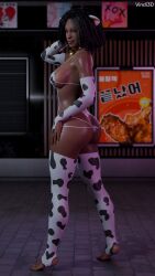 1girls 3d ass ass_focus big_ass big_butt blender breasts bubble_ass bubble_butt collar collar_bell cow_bell cow_bell_collar cow_print cow_print_armwear cow_print_bikini cow_print_thighhighs cowkini dat_ass dbd dead_by_daylight ebony ebony_female elodie_rakoto feet female female_focus female_only foot huge_ass huge_butt human pinup pinup_pose presenting presenting_ass shiny_skin solo solo_female thick thick_ass thick_thighs tits vindi3d wide_hips