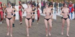 3d 4koma alternate_version_available background_characters barefoot being_watched black_panties breasts clothed_female_nude_female clothed_male_nude_female crowd_watching exhibitionism female female_focus fortnite fortnite:_battle_royale helsie_(fortnite) hope_(fortnite) iris_(fortnite) jogging jonesy_(fortnite) lexa_(fortnite) light-skinned_female looking_at_another male maverick_(fortnite) multiple_boys multiple_girls nipples only_one_naked panties_only petite_female public_nudity public_topless ruby_(fortnite) running sagan_(fortnite) sequence skye_(fortnite) small_breasts snow sports_bra sports_panties sportswear streaking suggestive_gesture tongue_between_fingers tongue_out topless topless_female winter winter_clothes