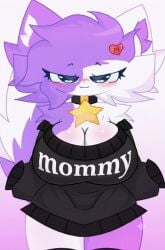 big_boobs female furry kit_community mommy nori_kitty purple_skin white_skin