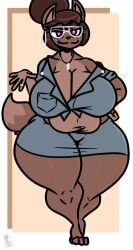 big_breasts breasts chubby cleavage female furry huge_breasts kingretrokirby milf tagme thick_thighs wide_hips