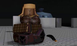 closed_eyes gunhound_(pwned_by_14:00) hands_together legs_crossed paws pwned_by_14:00 shotgun sitting