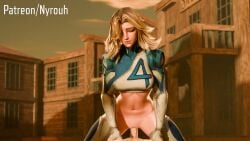 1boy 1girls 3d animated cowgirl_position fantastic_four invisible_woman invisible_woman_(marvel_rivals) looking_at_viewer marvel marvel_rivals nyrouh sound sue_storm tagme video