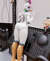 3d anthro ass avian bird blender_(software) chicken female five_nights_at_freddy's five_nights_at_freddy's:_security_breach fnaf galliform gallus_(genus) glamrock_chica_(fnaf) glamrock_chica_(luiske476) ipleezy looking_ass looking_at_viewer looking_back luiske476 nude phasianid scottgames solo steel_wool_studios tail_tuft thigh tuft video_games