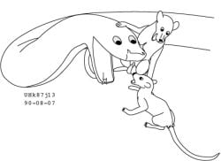 1990 animal_genitalia balls black_and_white dated feral frown genitals group imminent_oral_vore imminent_vore larger_pred low_res male male/male male_pred male_prey mammal monochrome mouse murid murine nude nude_pred nude_prey open_mouth rat reptile rodent scalie sheath size_difference smile snake tail trio urbanhermit vore willing_pred