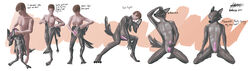 absurd_res anthro ass bondage bondage bound canid canine canis clothing genitals golecko hi_res invalid_tag latex male mammal owen penis plug rubber rubbing solo suit transformation wolf