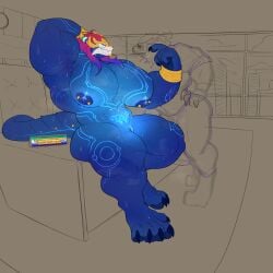absurd_res aurelion_sol_(lol) big_muscles bone chair city city_background cityscape dragon duo enti_orasia_(entitropy) entitropy eyewear furniture genitals glasses hair hi_res intersex league_of_legends lgbt_pride long_hair looking_at_another muscular muscular_intersex mythological_creature mythological_scalie mythology nails nipples office office_chair office_desk pawpads pecs pride_color_flag pride_colors riot_games scalie sketch_page sketchy skull skull_head tencent vincian_pride_colors vulva wearing_glasses