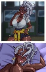 abs ai_generated ass big_ass big_breasts breasts female female_only huge huge_ass large_ass large_breasts marvel marvel_comics marvel_rivals muscular_thighs ororo_munroe storm_(marvel_rivals) storm_(queen_of_wakanda) storm_(x-men) thick_thighs thunder_thighs wide_hips x-men yaki_chun