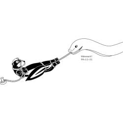 1998 1:1 black_and_white bound bound_prey dated duo feral forced frown fur imminent_oral_vore imminent_vore larger_pred male male/male male_prey mammal mephitid monochrome nude_pred reptile rope scalie simple_background size_difference skunk snake unwilling_prey urbanhermit vore white_background willing_pred