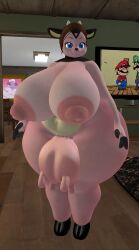 big_ass big_breasts breasts bubble_butt cleavage female ferialexonar furry huge_ass huge_breasts miltank nipples pokemon pokemon_(species) tagme thick_thighs wide_hips