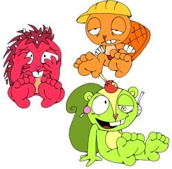 2026 2boys 4_toes ambiguous_gender amputated_arm amputee anthro anthro_only bandage bandaged_arm bandages barvey beaver beaver_tail buckteeth candy candy_apple feet feet_focus flaky_(htf) foot_fetish foot_focus furry furry_male furry_only green_body green_fur handy_(htf) happy_tree_friends hard_hat lazy_eye lollipop male male_anthro mammal missing_arm mondo_media naked naked_male nude nude_male nutty_(htf) orange_body orange_fur porcupine quills red_body red_fur rodent scared scared_expression scared_face sciurid smile smiling soles squirrel squirrel_ears squirrel_tail tired tired_expression tired_eyes tired_look toony tree_squirrel trio