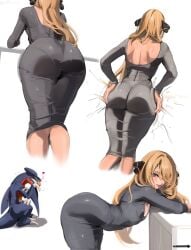 1girls ass ass_bigger_than_head big_ass big_thighs bubble_ass bubble_butt clothed clothing curvy curvy_body curvy_female curvy_figure curvy_hips cynthia_(pokemon) fat_ass garchomp massive_thighs pokemon shinjinou sketch_page small_breasts thick_ass thick_legs thick_thighs thunder_thighs thunderthighs wide_hips wide_thighs