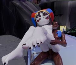 dark-skinned_male epic_games fortnite fortnite:_battle_royale killian_(fortnite) pomni_(the_amazing_digital_circus) spongebob_squarepants